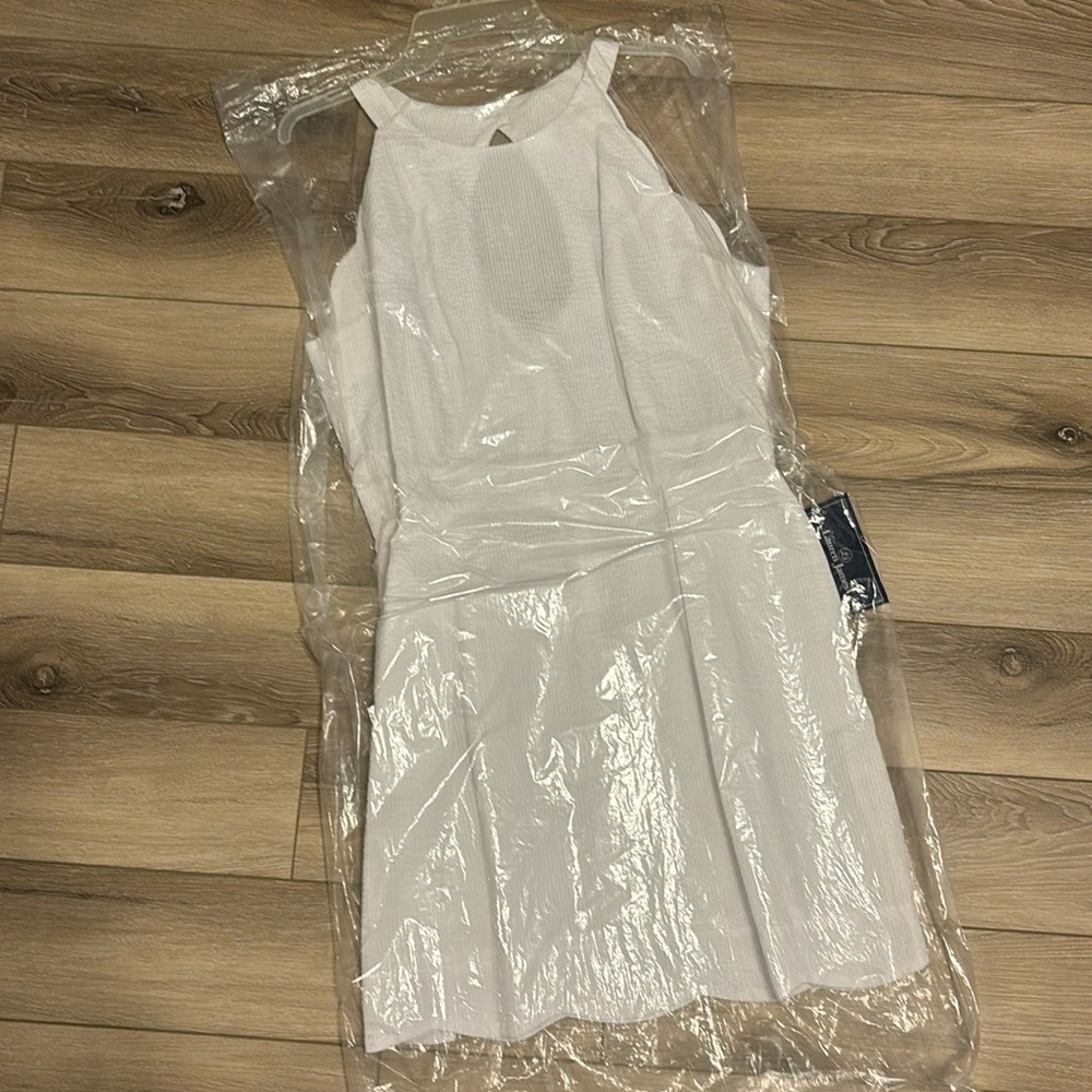 Lauren James - The Landry - White Stripe Seersucker Dress